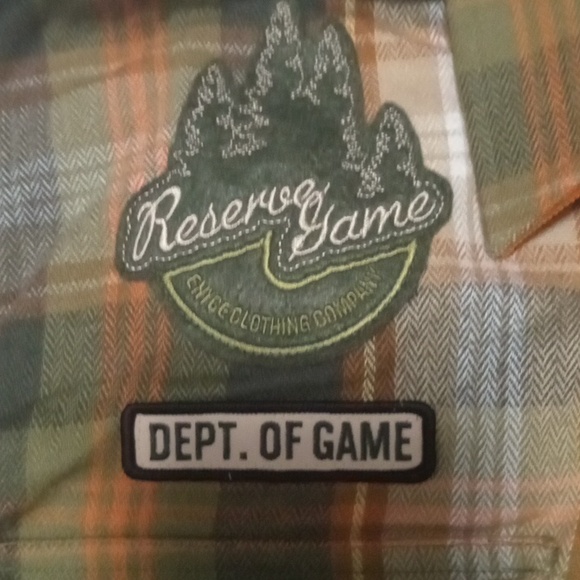 Mens Enyce " Dept Of Game" Plaid long Sleeve Shirt w elbow pads Xl - Picture 6 of 9